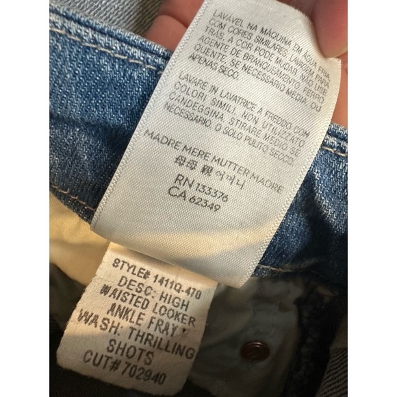 Mother‎ High Waisted Looker Ankle Fray in Thrilling Shots Size 24 - Picture 7 of 10